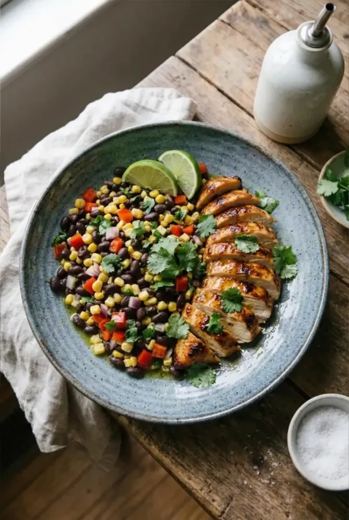 Black Bean and Corn Salad with Chicken