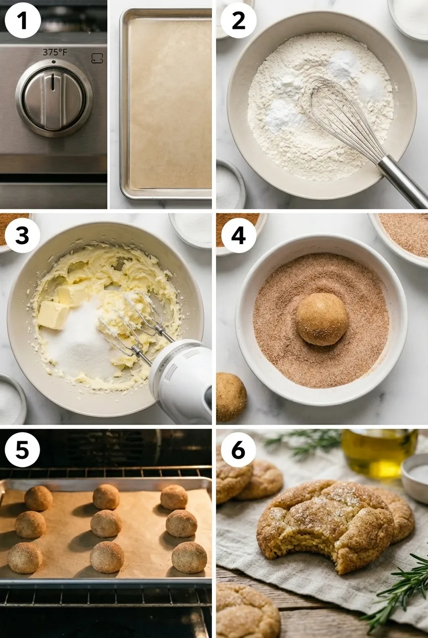A plate of classic snickerdoodle cookies, coated in cinnamon sugar with characteristic cracked tops.