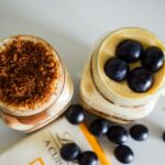 two cups of beverages