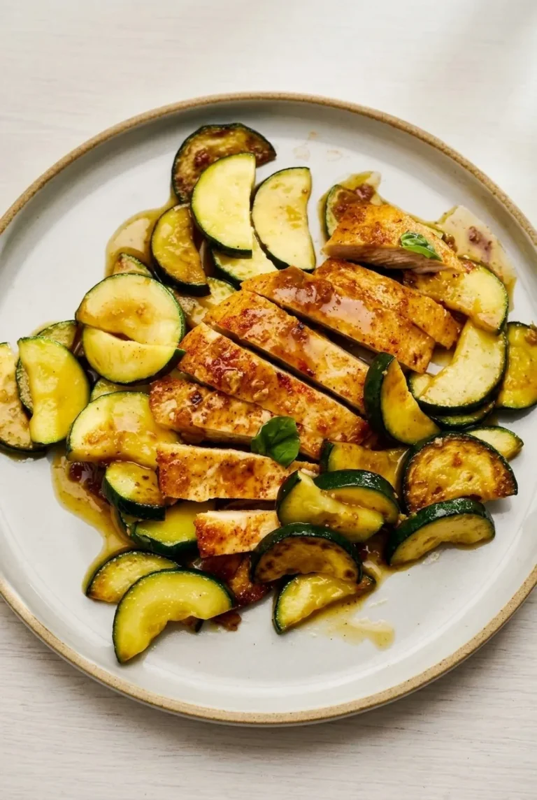Garlic Butter Chicken and Zucchini Skillet Dinner