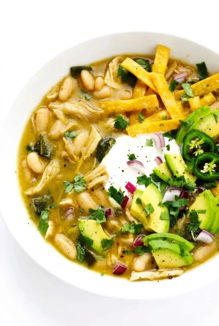 Poblano Chicken Chili with White Beans (One Pot)