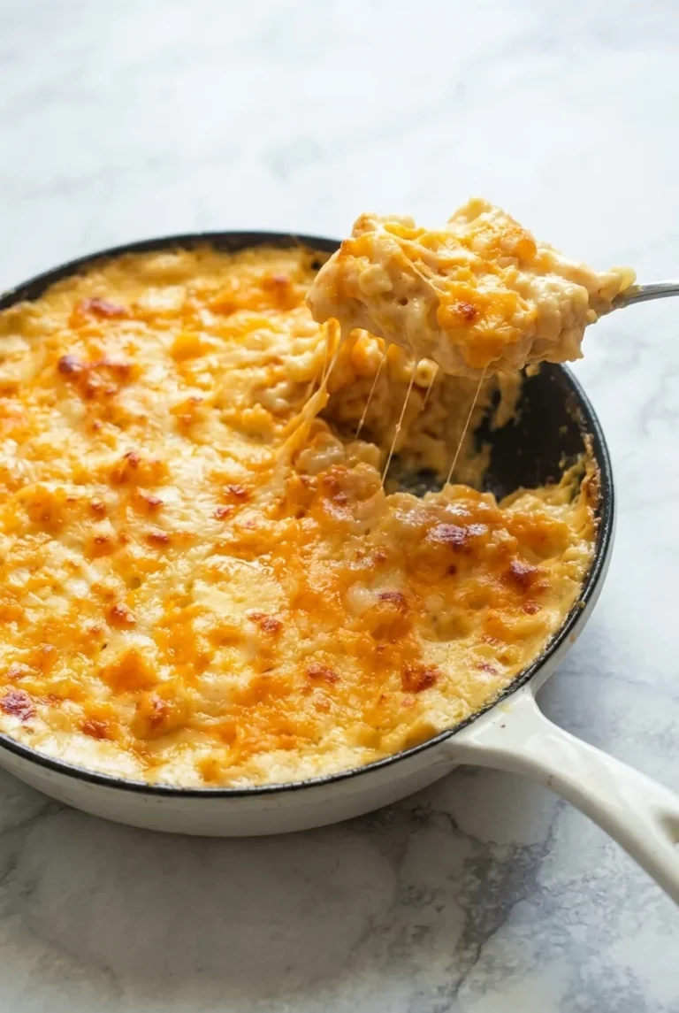 Southern Baked Mac and Cheese in a Skillet