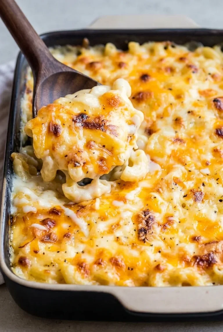 Creamy Mac and Cheese Casserole with a Golden Top