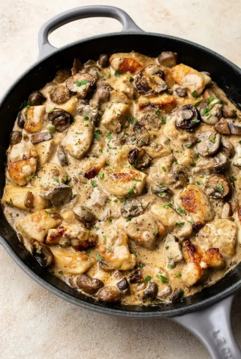 Creamy Chicken Stroganoff with Mushrooms