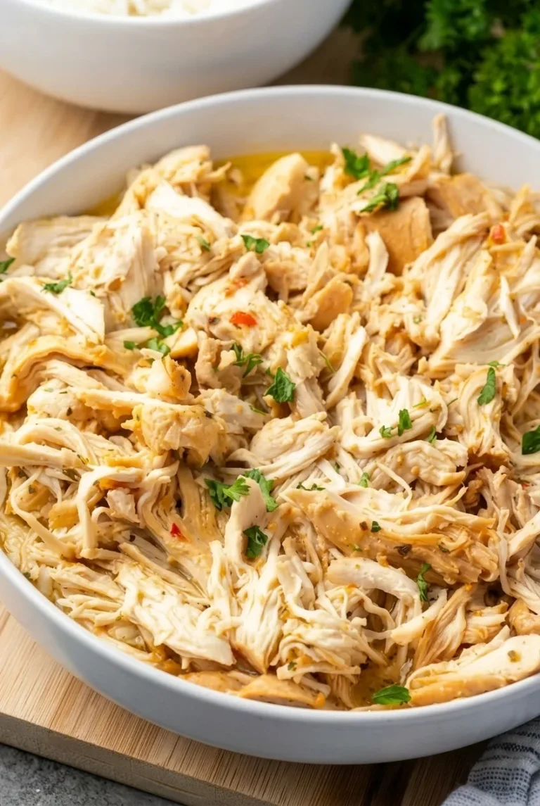 Crockpot Italian Chicken with Light Creamy Sauce