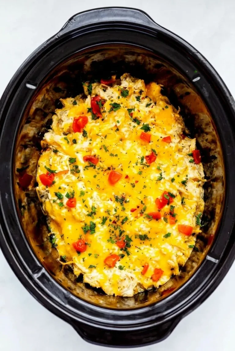 Creamy Crockpot Ranch Chicken with Melted Cheddar