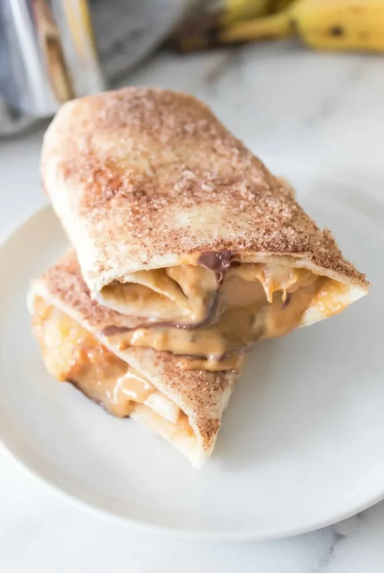 Air Fryer Peanut Butter Banana Roll-Ups for Kids