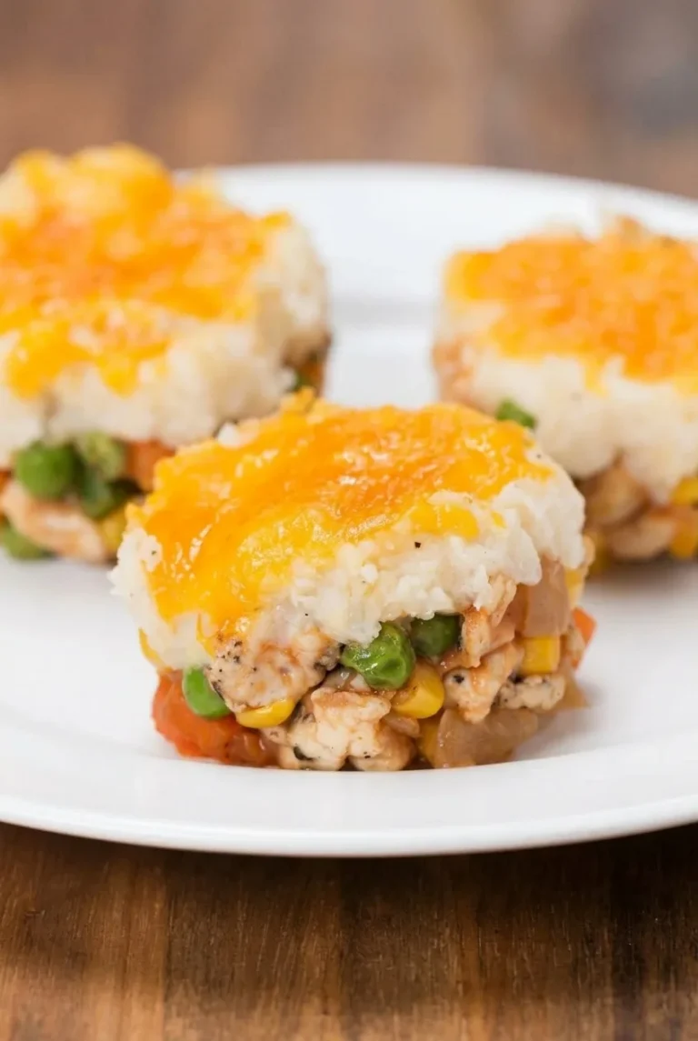 Mini Shepherd’s Pie Cups for Kids with Turkey and Cheddar