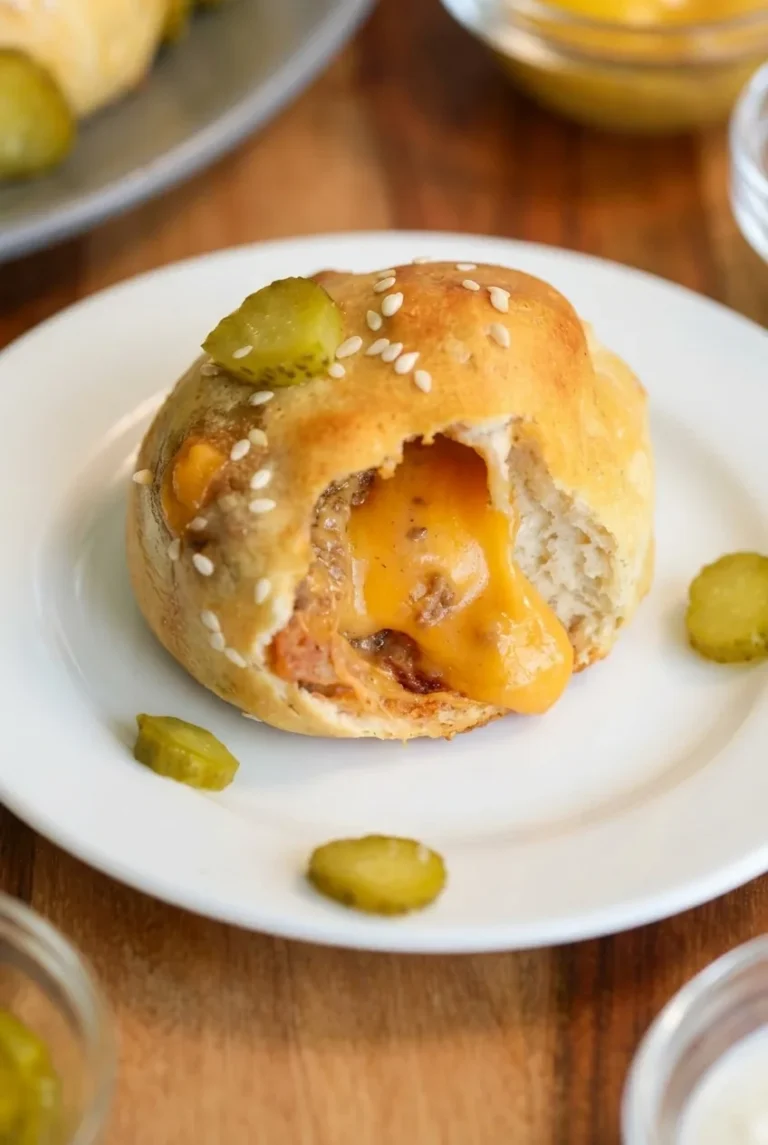 Cheeseburger Bombs for Kids with Melty Cheese