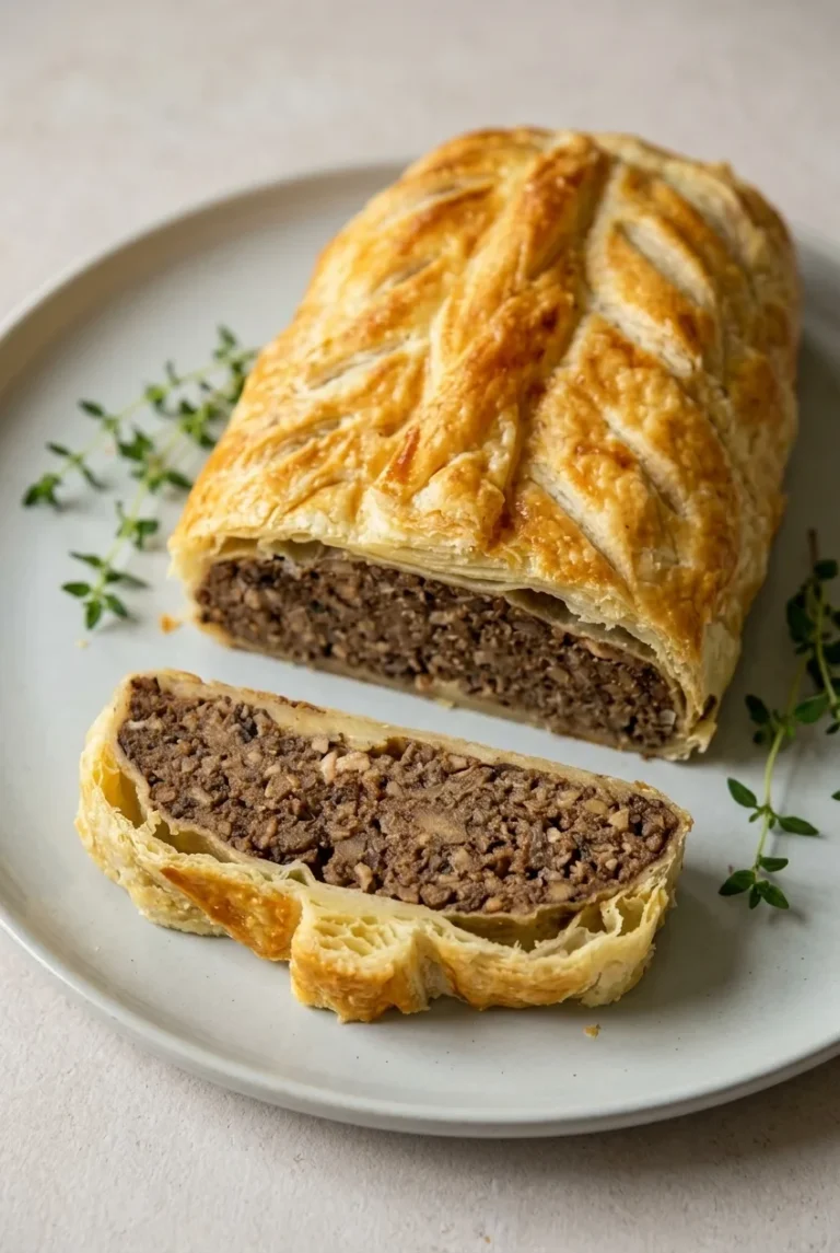 Mushroom Wellington with Crisp Golden Puff Pastry
