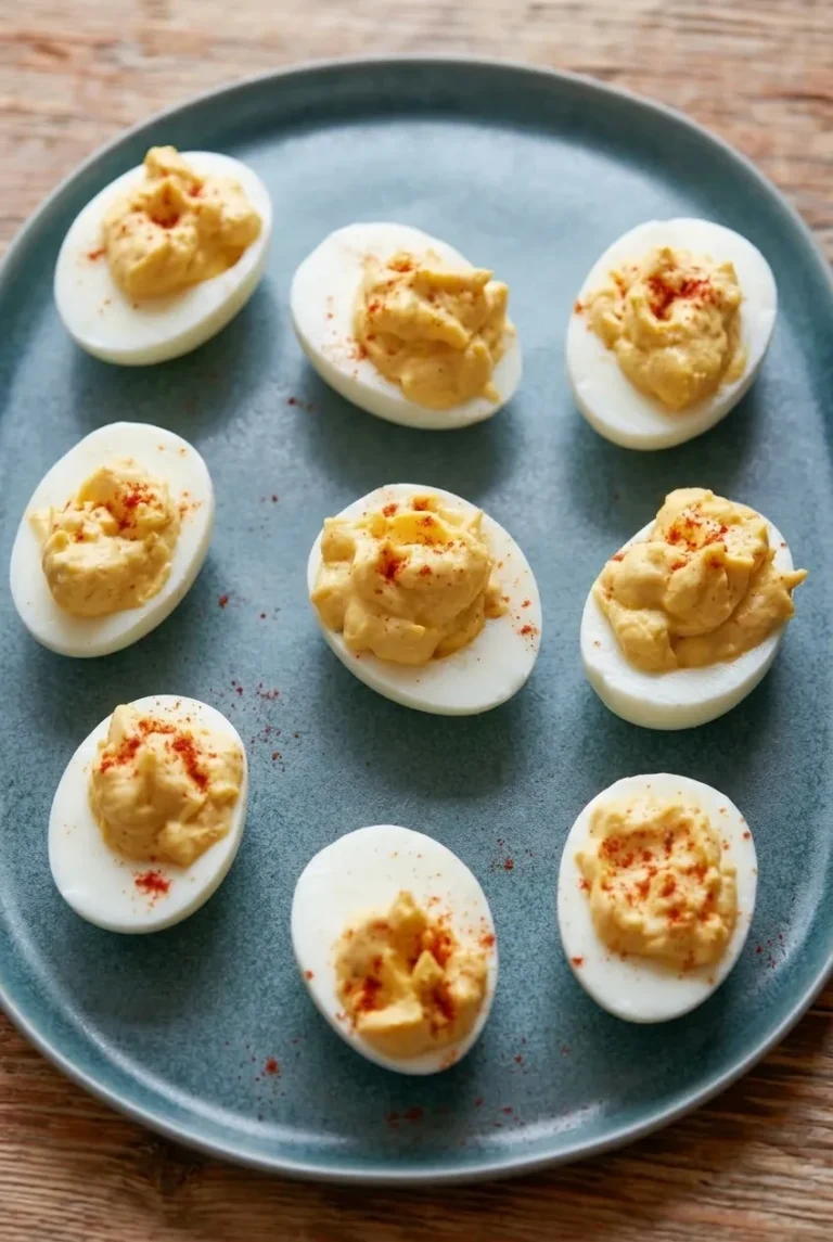 Classic Deviled Eggs with Creamy Spooned Filling