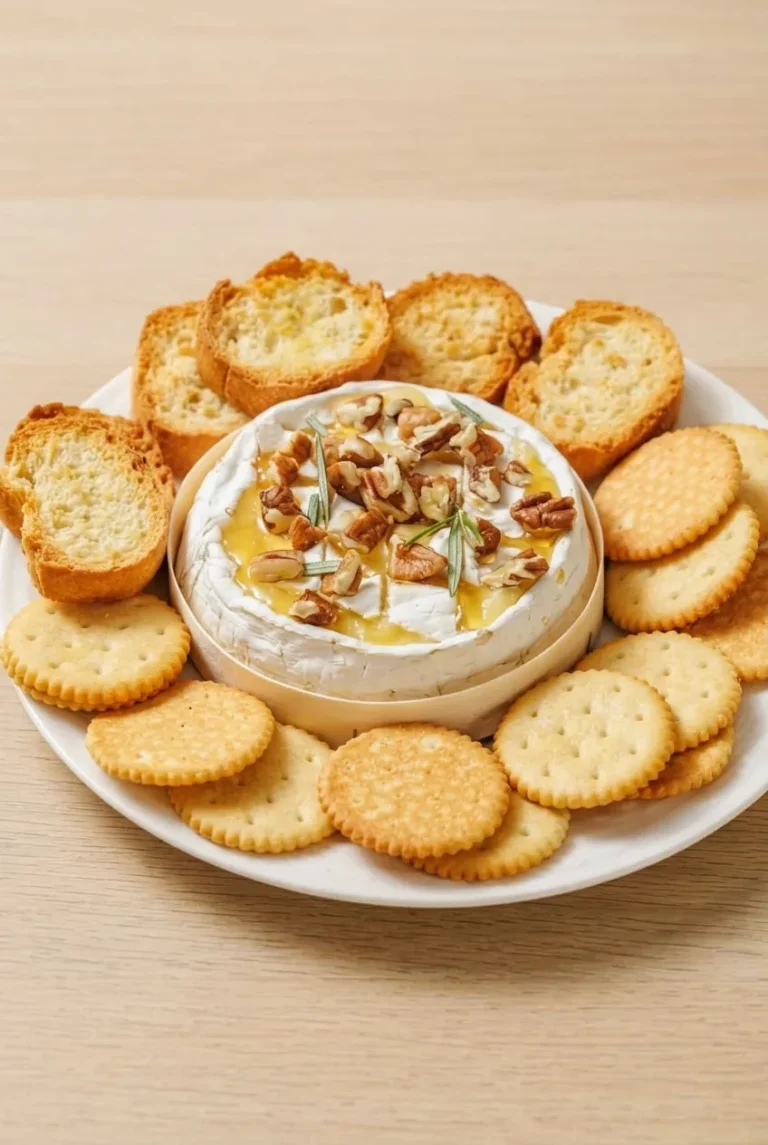 Baked Brie with Pecans and Honey (Easy Appetizer)