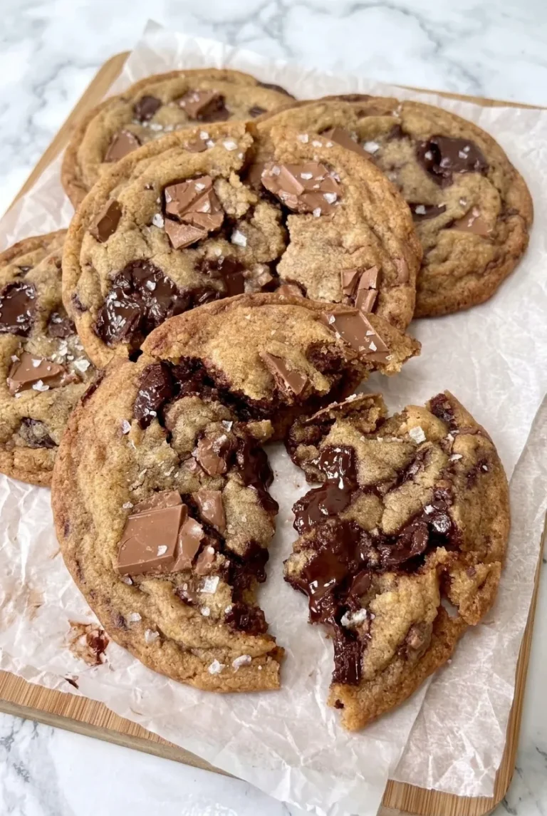 Brown Butter Chocolate Chip Cookies with Flaky Salt