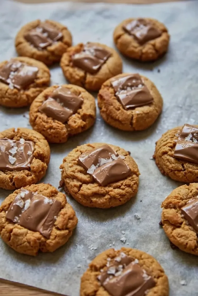 Chocolate Peanut Butter Cookies With Soft Centers
