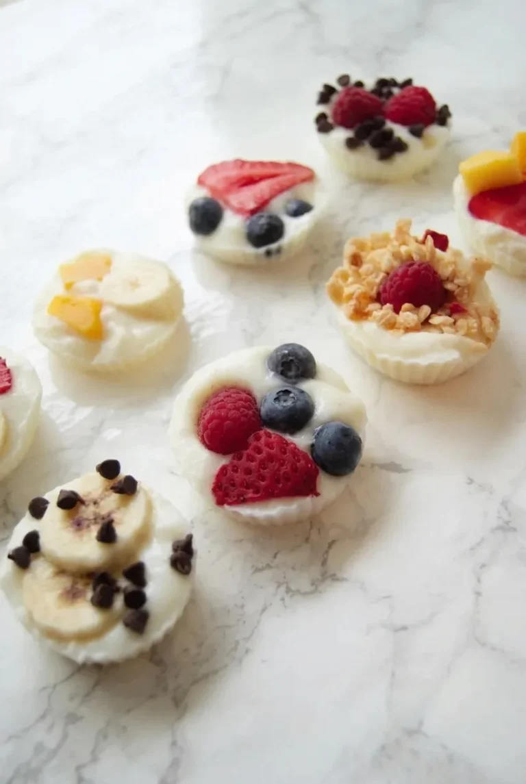 Frozen Yogurt Fruit Bites with Berries and Banana