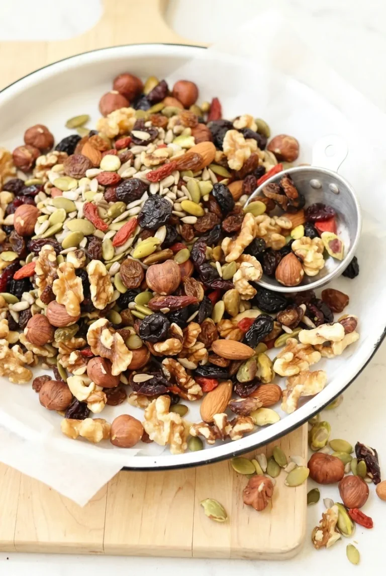 Healthy Trail Mix with Nuts, Seeds and Dried Fruit