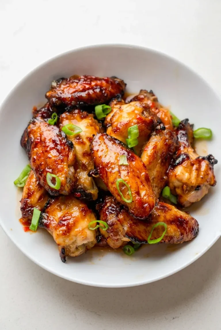 Sweet and Spicy Chicken Wings with Sticky Chili Glaze