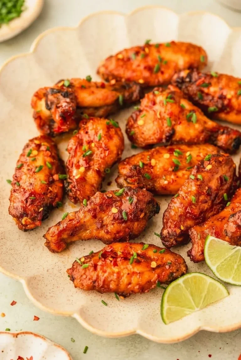 Oven-Baked Sweet Chili Chicken Wings with Crispy Skin