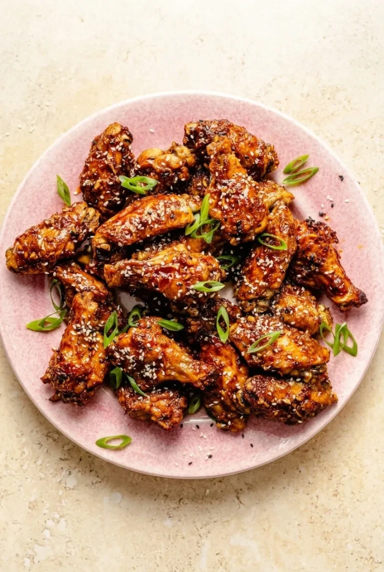 Sticky Asian Chicken Wings with Honey-Hoisin Glaze