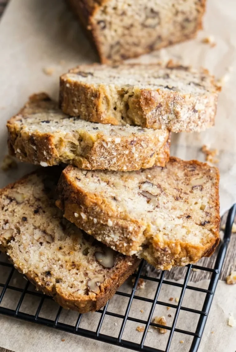 Classic Moist Banana Bread with Walnuts