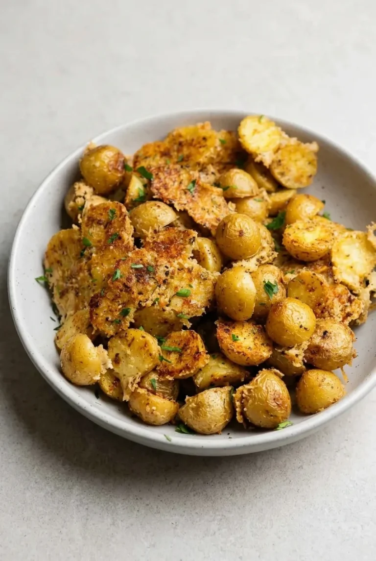 Crispy Parmesan Crusted Potatoes