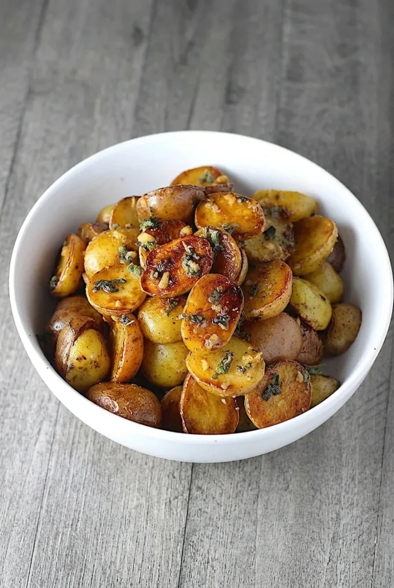 Garlic Butter Roasted Baby Potatoes with Sage