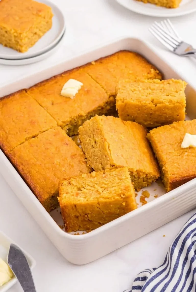 Sweet Potato Cornbread with Tender Orange-Gold Crumb