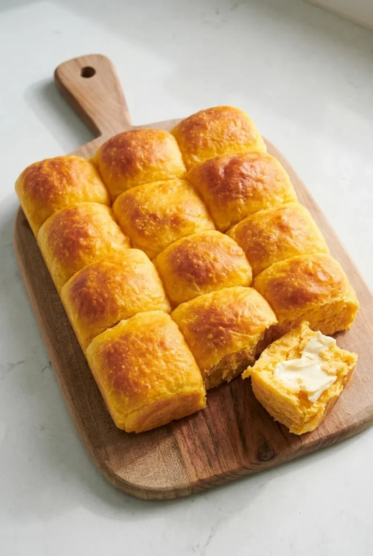 Soft Sweet Potato Rolls with Buttery Pull-Apart Tops