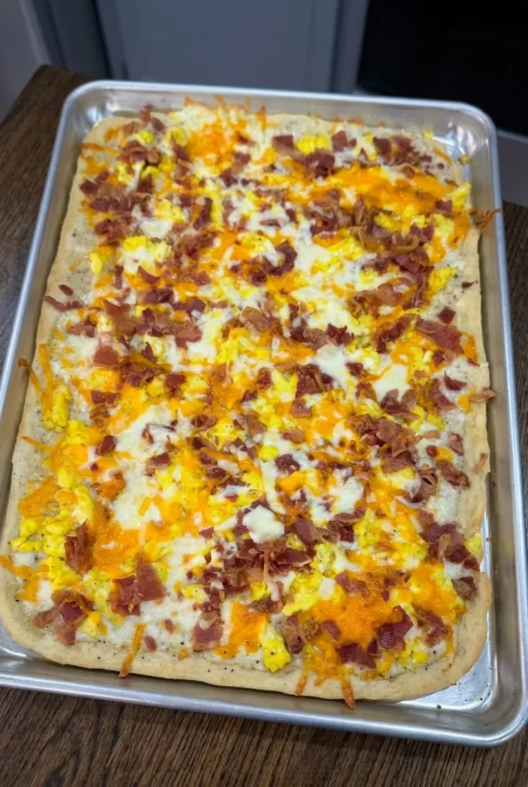 Sheet-Pan Breakfast Pizza with Eggs and Bacon