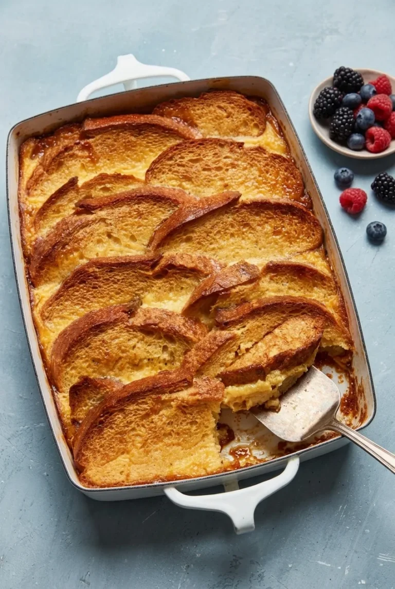 Overnight Crème Brûlée French Toast with Caramel