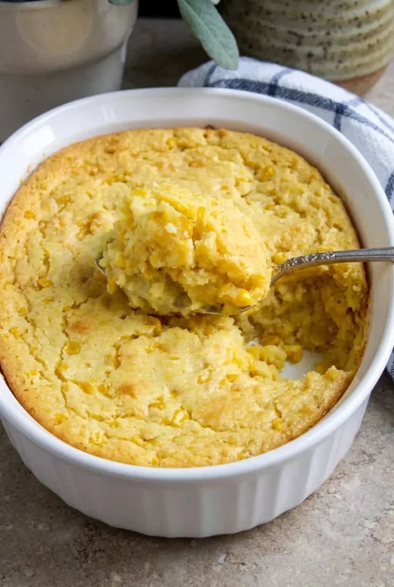 Corn Soufflé: Easy Spoonable Corn Casserole