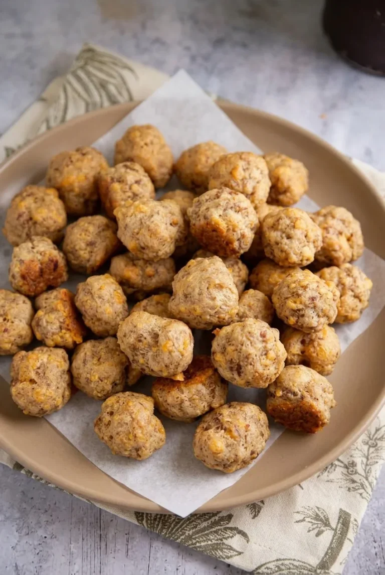 Cream Cheese Sausage Balls (Easy Baked Recipe)
