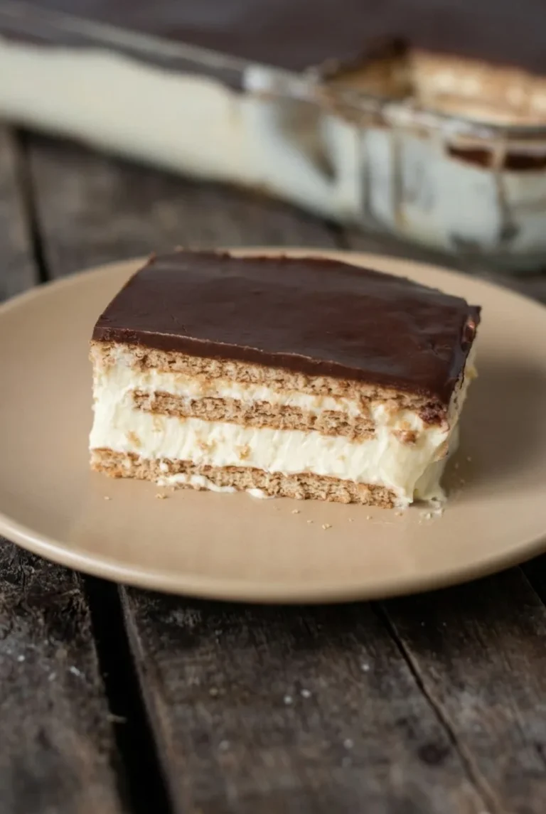 No-Bake Chocolate Éclair Cake