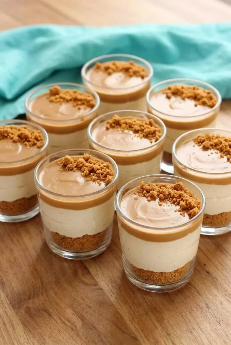 No-Bake Cookie Butter Cheesecake Cups