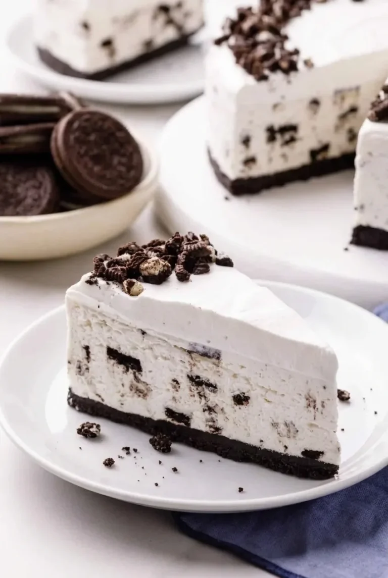 No-Bake Oreo Cheesecake with Whipped Cream