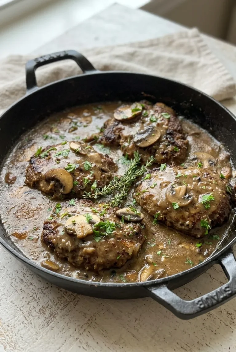 Salisbury Steak with Mushroom Gravy