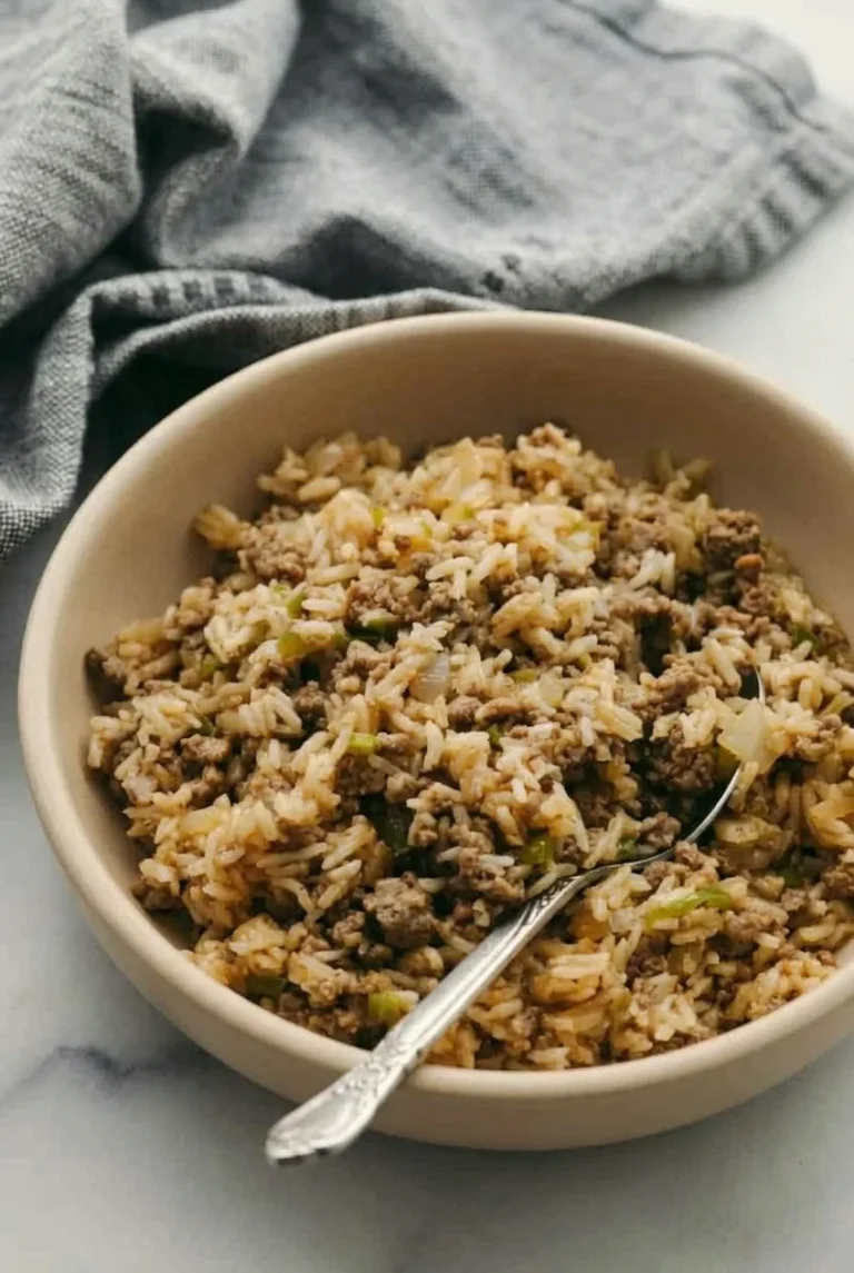 Ground Beef Dirty Rice (One-Pot Cajun-Style Recipe)