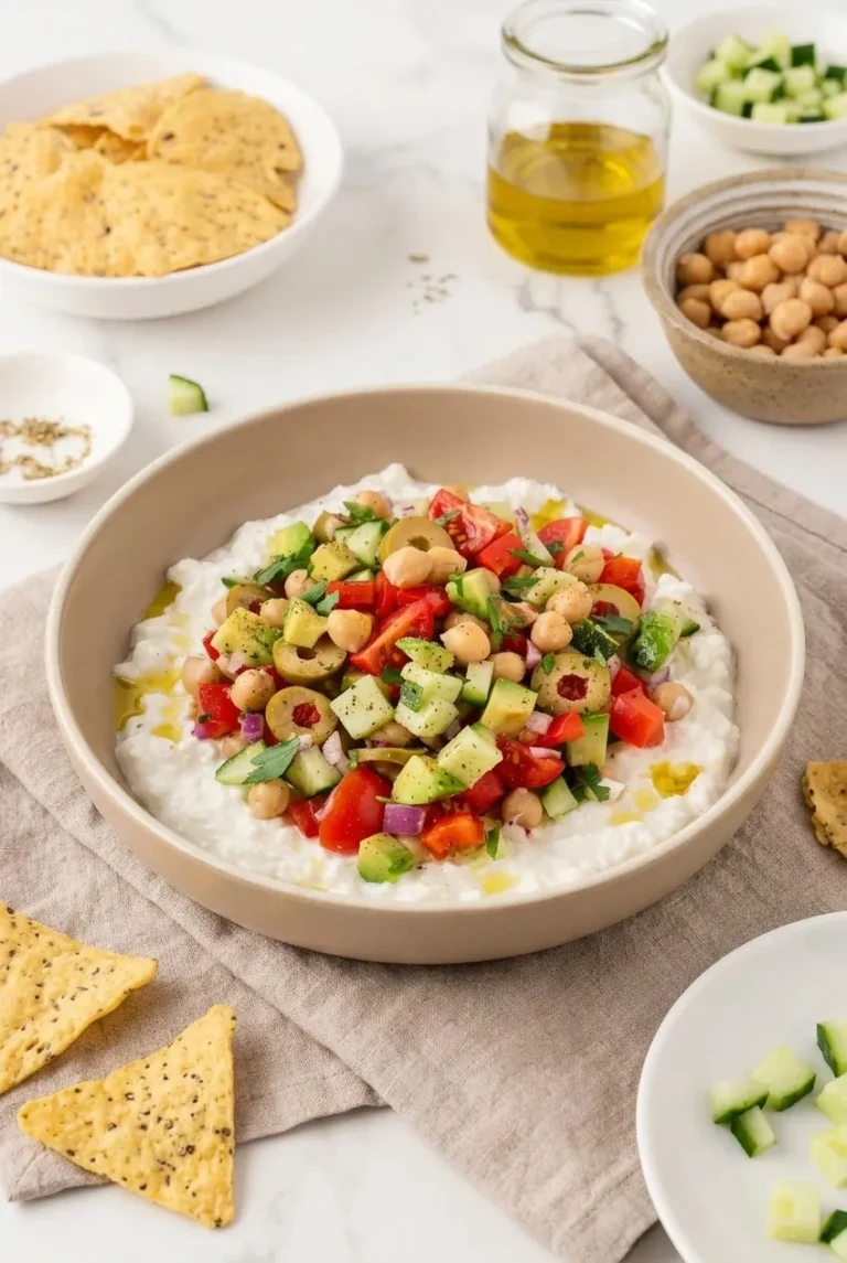 Cottage Cheese Chickpea Salad (No-Cook, 15 Minutes)