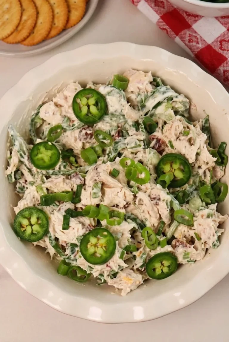 Jalapeño Popper Chicken Salad with Bacon and Cheddar